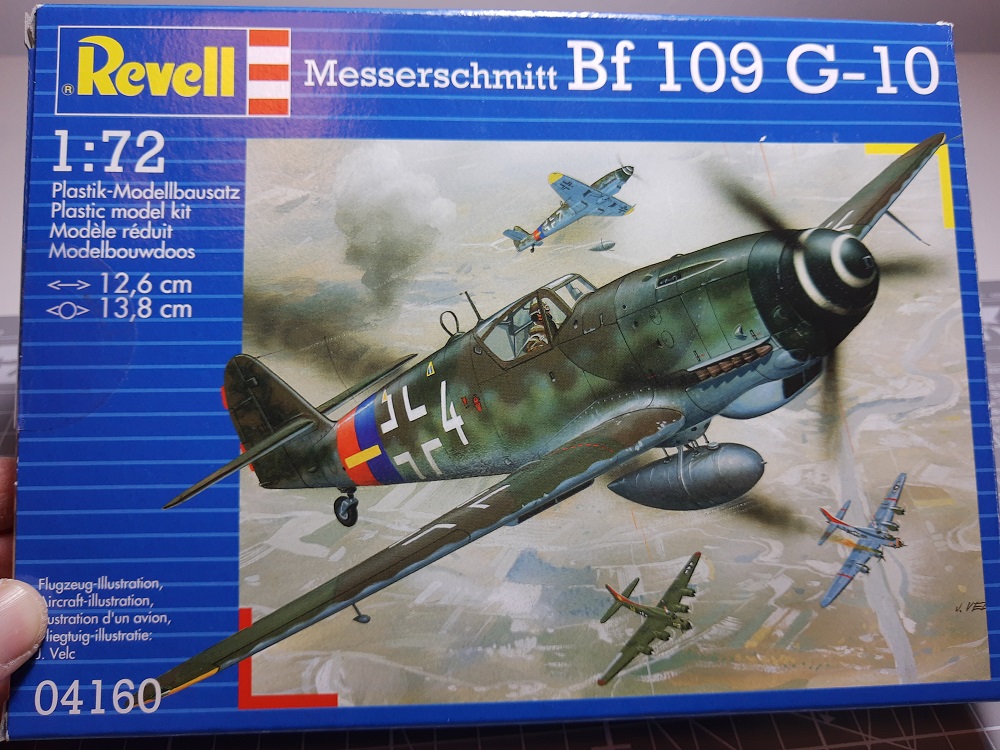 Revell 04160 Messerschmitt Bf 109 G-10 (1:72) - unboxing and new project start :)